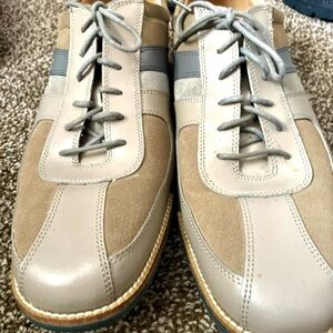 Cole Haan Tan and Gray Loafers Slip-Ons